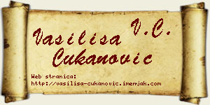 Vasilisa Čukanović vizit kartica